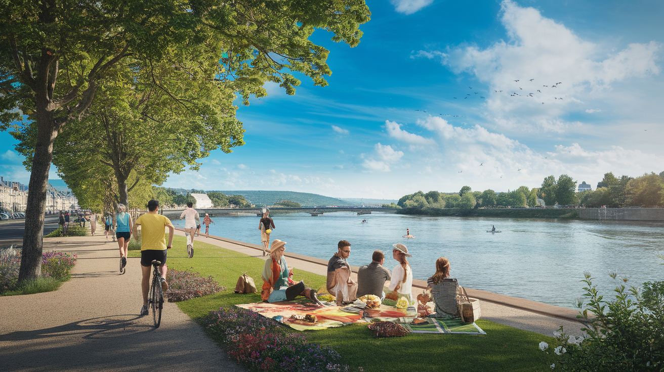 découvrez les plaisirs d'une promenade au bord du rhône, entre activités sportives et moments de détente. profitez de magnifiques paysages, d'animations en plein air et d'espaces de sérénité au cœur de la nature. parfait pour une sortie en famille ou entre amis !