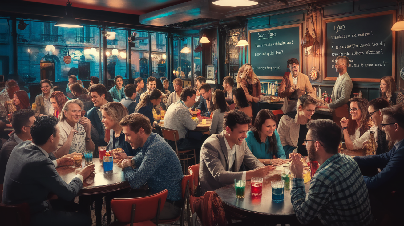 découvrez l'ambiance conviviale des soirées quiz dans les bars de lyon ! testez vos connaissances, défiez vos amis et profitez d'une soirée divertissante autour de jeux de questions dans les meilleurs établissements de la ville.