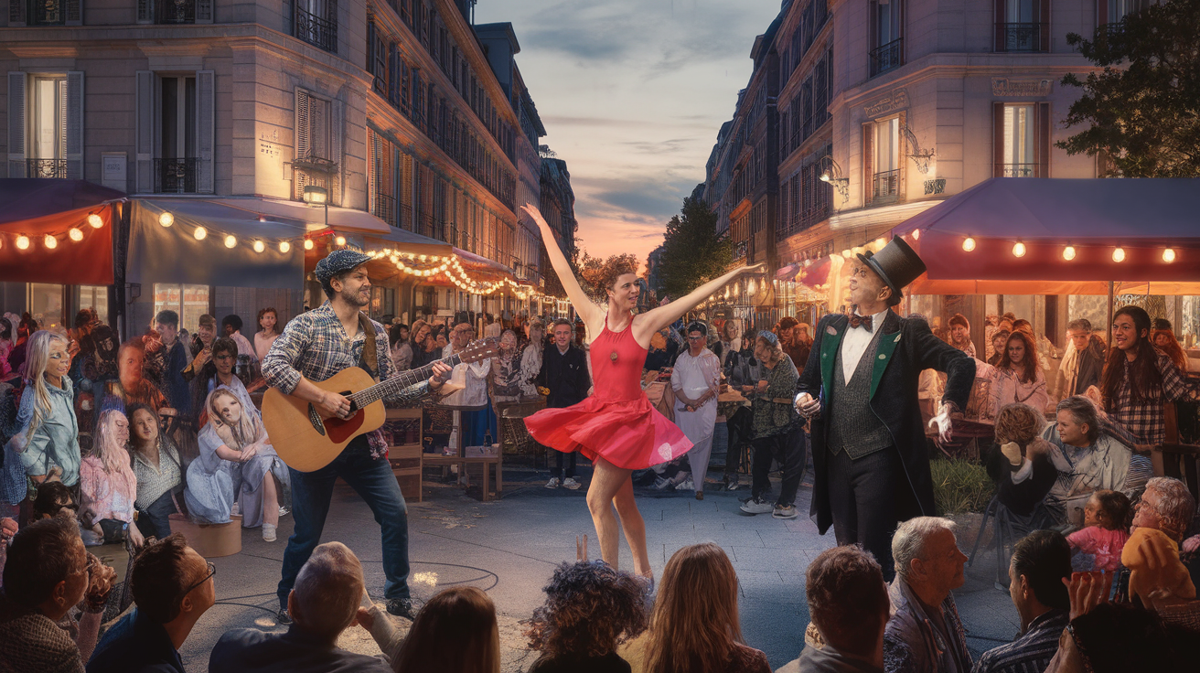 découvrez l'effervescence des spectacles de rue à lyon en soirée, où artistes de tous horizons animent les places et ruelles avec des performances captivantes. plongez dans une ambiance festive et vivez des moments inoubliables au cœur de la capitale des gaules.