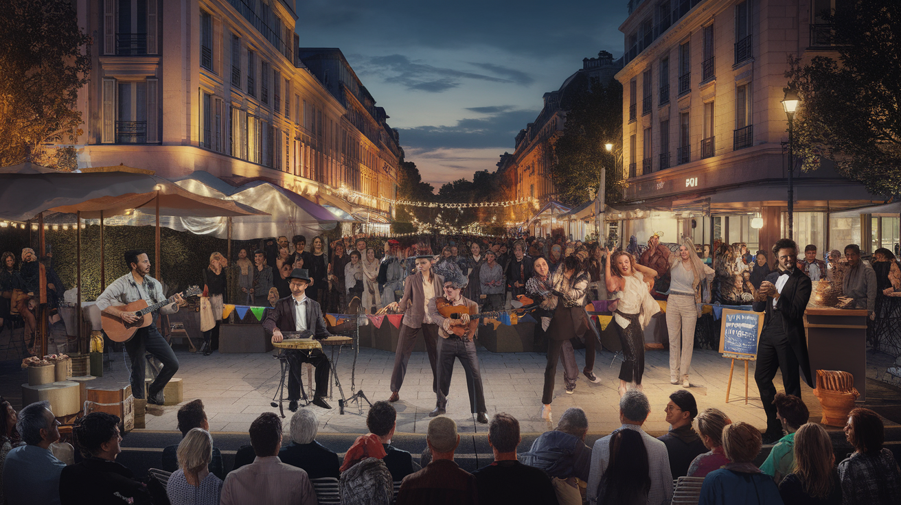 découvrez la magie des spectacles de rue à lyon en soirée. plongez dans une ambiance festive avec des performances captivantes, des artistes talentueux et des animations uniques qui illuminent les rues de la ville. ne manquez pas cette expérience inoubliable qui combine culture, art et convivialité.