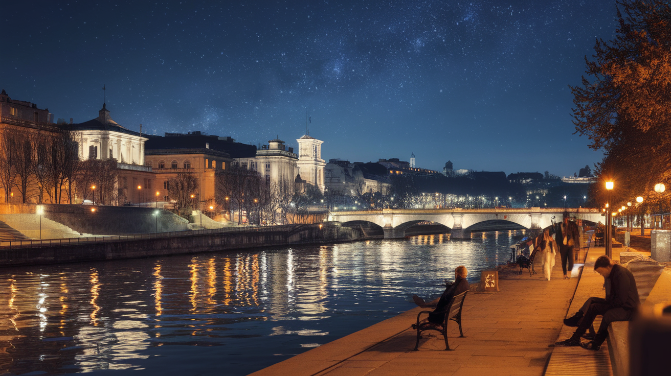 découvrez lyon la nuit à travers des promenades enchanteresses le long du rhône. profitez de l'ambiance magique de la ville illuminée, explorez ses trésors cachés et laissez-vous séduire par des paysages pittoresques au bord de l'eau.