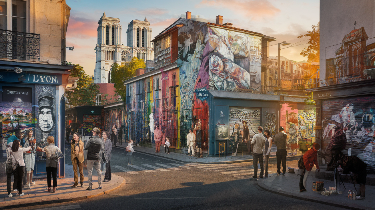 découvrez lyon sous un nouvel angle grâce à son art de rue vibrant et inspirant. explorez les fresques colorées, les graffitis audacieux et les installations artistiques qui transforment la ville en une véritable galerie à ciel ouvert. plongez dans cette aventure artistique et laissez-vous séduire par la créativité qui anime chaque coin de rue.